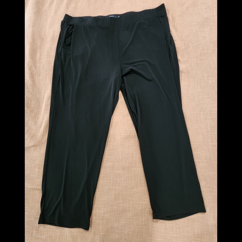 Torrid Black Pull On Dress Pants Size 4 Slinky Career 26" inseam